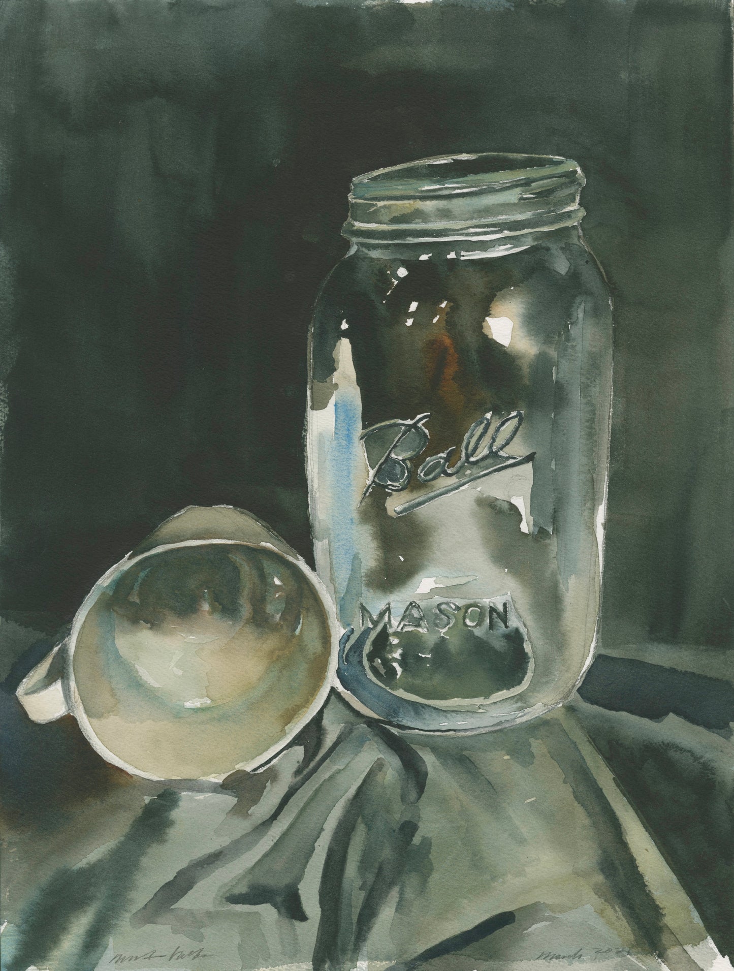 Mason Jar Still Life - Print